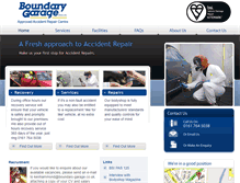 Tablet Screenshot of boundary-garage.co.uk